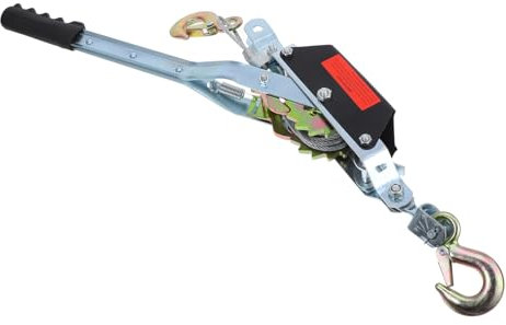 Veemoon Cabrestante Manual Para Tensión De Cable Extractor Ligero De Ganchos Duales Herramienta De Palanca Para Izado y Arrastre De Árboles Para Trabajos Pesados