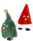IMIKEYA 2 Stück Weihnachtsmütze lustige weihnachtsmütze weihnachtsdekoration Lustiges Weihnachtsspielzeug Weihnachtsmütze mit Musik Baum Plüsch tanzende Weihnachtsmütze Stoff