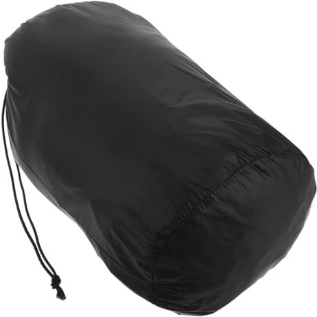 Lightweight Waterproof Down Jacket Storage Bag with Drawstring Closure for Travel Raincoats Windbreakers and Sun Protection Clothing - Compact 16 5Cm Diameter 33Cm High Black