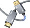 8K Câble DisplayPort vers HDMI [8K@60Hz, 4K@144Hz/120Hz, 2K@240hz], DisplayPort 1.4 vers HDMI 2.1 Tressé en Nylon, Support HDR/HDCP 2.3/DSC 1.2 pour PC, Projecteur, Moniteur, Dell, AMD, NVIDIA (2M)