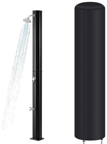 Yctze Housse de Douche Solaire en Tissu Oxford Imperméable, Protection Contre Les Intempéries, Housse de Douche Extérieure pour énergie Solaire de 10,6 Gallons