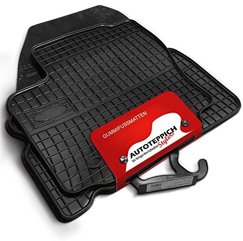 Autoteppich Stylers Gummimatten passend für VW Caddy 2K 2 + 5 Sitzer ab 2003-4tlg