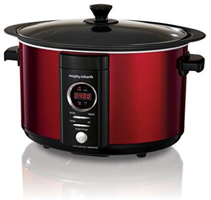 Morphy Richards Sear and Stew Digital Slow Cooker 6.5L 461012 Red Slowcooker