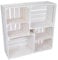 4er set massive Obstkiste Apfelkiste Weinkiste aus dem Alten Land +++ 50 x 40 x 30 cm (NEU WEISS 2 x Quer 2 x Ohne)
