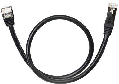 CERRXIAN, cavo a gomito da 50 cm RJ45 maschio a maschio con testa di cristallo, cavo Ethernet CAT5 Down bend