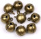 Suneast 50 Stück Antikes Bronze-Glöckchen Metallglocken zum Basteln mit Glöckchen für Weihnachten Festivals Dekoration Schmuck - 6 mm