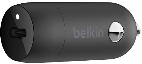 Belkin 18W USB C Car Charger Black - F7U099btBLK