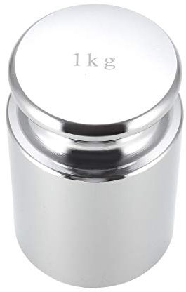 sourcing map Peso de Calibración 1kg M1 Acero Cromado de Precisión para Balanzas Digitales
