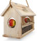 wildtier herz I Vogelfutterhaus groß aus Natur-Holz I XXL Vogelhaus zum aufhängen wetterfest I 40 x 25 x 34 cm | Futterhaus für Vögel, Vogelhäuschen, Vogel Haus