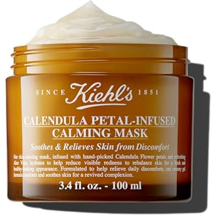 KIEHL'S Calendula Petal-Infused Calming Mask, 100 ml, kühlende Gel-Maske für intensive Feuchtigkeit und ein frisches Aussehen, für empfindliche Haut geeignet