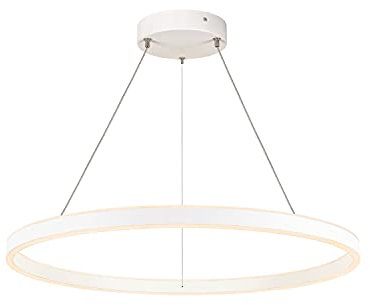 SLV Pendelleuchte ONE 80 PD DALI UP/DOWN / Wohnzimmer-Lampe, Innen-Beleuchtung, Hänge-Leuchte Esszimmer, LED, Decken-Leuchte / CCT switch 3000/4000K 34W 1270lm weiß dimmbar, 1004764