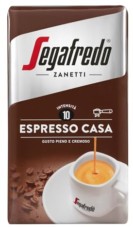 Segafredo Zanetti Espresso Casa, Gemahlener Kaffee, 250g, Intensität 10
