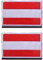 2 St. Österreich Flagge Patch- Taktisch Österreich Abzeichen, Bestickter Aufnäher mit Verschluss, Militär Aufkleber Bänder für Rucksäcke Kleidung Taschen Uniform Weste Jersey