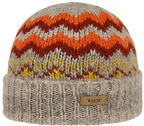 Barts W Rowana Beanie Gestreift - Weiche bequeme Damen Strickbeanie, Größe One Size - Farbe Lightbrown