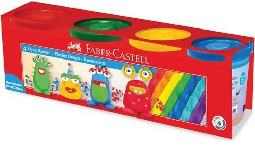 Faber-Castell Faber Castell Knete Neon 4er - Faber Castell
