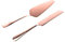NQEUEPN 2 Piezas Juego de Cuchillos para Pastel, Acero Inoxidable Juego de Corte de Tarta Cortador de Tartas Cuchillo y Servidor para Tartas de Boda para Fiesta Cumpleaños Celebración (Oro Rosa)