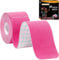 ANAMPION Kinesiology Tape Precut (1 Rolls,20 Strips) Waterproof Sports Tape for Athletes Physio Elastic Tape Pain Relief Adhesive for Muscles Shin Splints Ankle Knee & Shoulder(Pink)