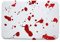 Halloween Duschmatte Blut | Rutschfeste Absorbierende Bloody Badematte für Halloween Heimtextilien,Halloween Bodenmatte, Fußmatte Dekormatten für Küche Schlafzimmer Bodenmatte Ngumms