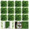 Aboofx Graswandpaneele, 12 Packungen 25,4 x 25,4 cm, künstliche Grünpflanze, Wand, Kunstgras, grüne Wand, Buchsbaumpaneele für Garten, Party, Hochzeit, Zaun, Privatsphäre, Innen- und Außendekoration