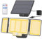 SIGRILL Solarlampen für Außen, Solar Strahler Solarleuchte mit Bewegungsmelder, 348 Led Solar mit Bewegungsmelder 3 Modi / IP67, 270°Beleuchtungswinkel Warmes Licht Aussenleuchte für Terrassen/Garagen