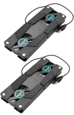 BESTonZON Piece Dual Fan Laptop Cooling Pad Cooling Pad for Laptop Game Console Silent Lightweight Anti-slip Design