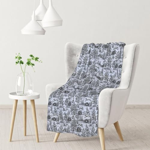 Decke, warme Flanelldecke/Decke, Bettüberwurf für Sofa, Büro, 102 x 76 cm,Windhund