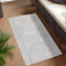 carpet city Outdoor Teppich Wetterfest 80x150 cm - Creme-Grau - Wendeteppich, Beidseitiges Geometrisches Muster - Balkonteppich Wasserfest Outdoor - Terrassenteppich