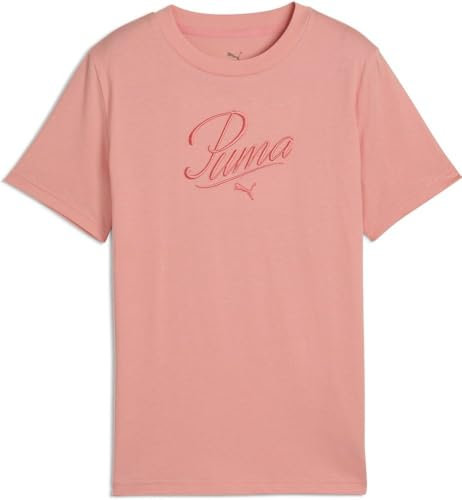 PUMA Mädchen ESS SCRIPT Tee G T-Shirts, Pink Fruit,