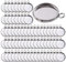 SagaSave 10mm Lünette Anhänger Tabletts, Runde Cabochon Rohlinge DIY Handwerk Zubehör für DIY Handwerk Halskette Schlüsselbund (60er Pack)