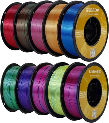 kingroon 3D Printer Filament PLA 3D-Druckerfilament,… (Polyethylen -Terephthalatglykol, Multi -Color Pla)