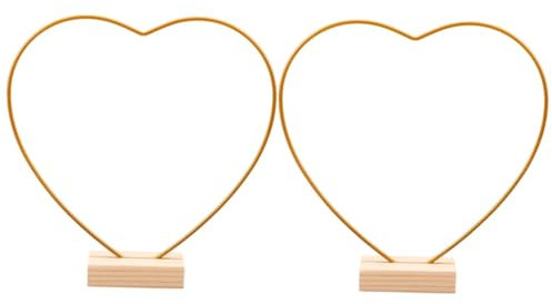 Amosfun 2 Sätze Kranz Kreis Blumengirlande Rahmen Metallkreis Zum Basteln Hoop-herzstück Multifunktionale Blumenreifen Hochzeitsblumenständer Aus Metall Zarte Blumenreifen Holz