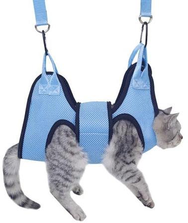 Dog Nail Clipping Hammock,Cat Restraint Bag Hammock | Breathable Cat Restraint Holder, Secure Nail Trimming Pet Hammock With Security Strap For Dogs Cats