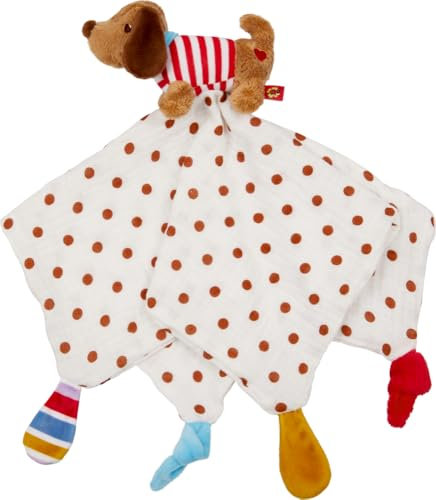 Die Spiegelburg I Schnuffeltuch Dackel mit Mulltuch - BabyGlück