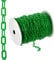 PATIKIL 300ft Plastic Barrier Chain, Safety Barrier Chain Plastic Chain Links Crowd Control Barrier for Fence Gate Garden Construction Driveway Elevator Parking Lot, Green