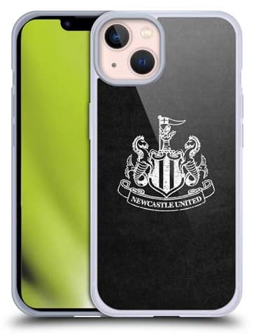 Head Case Designs Officially Licensed Newcastle United Football Club Distressed Crest Gel Case [Military Grade Protection] Compatible With Apple iPhone 13