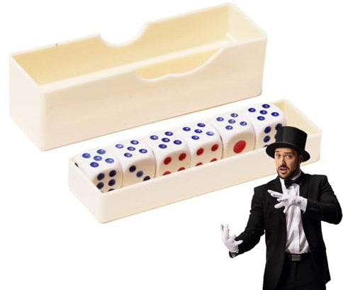 Würfelzaubertrick, Zauberwürfeltrick, Zaubertricks Zaubersets Zubehör Würfelset, Zaubertrickbox, kleine Würfel für Thanksgiving, Weihnachten, Kinder, Familie, Freunde