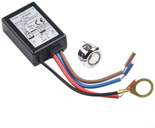 Cloudpower Touch Dimmer Schalter, 3 Wege Touch Lichtschalter 220V Touch Schalter Berührungsschalter Sensorschalter Steuermodul Sensor für LED Licht Lampen, Schrank, Kleiderschrank(1)