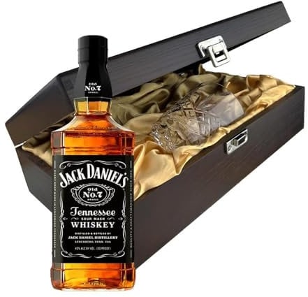 Jack Daniels Original Old No. 7 Whisky In Luxury Box With Royal Scot Glass 70cl 40% abv