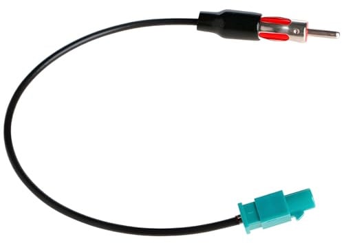 Ebksqs Adaptador Antena Radio Coche, Cable FAKRA Macho a DIN para Antena Coche Universal - Compatible con Audio Estéreo y Reproductor Multimedia