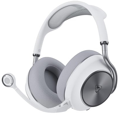 Turtle Beach Stealth Pro II Bianco – Cuffie da gioco wireless premium per Xbox Series X|S, PS5, PS4, PC con audio Hi Res wireless certificato, audio spaziale Dolby Atmos, riduzione attiva del rumore