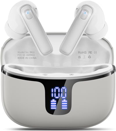 Motost Cuffie Bluetooth, Auricolari Bluetooth 5.3In Ear Stereo con 4 Microfono ENC, 40 Ore Cuffiette, USB-Ccuffie Wireless Bluetooth, IP7 Impermeabile per iPhone e Androide