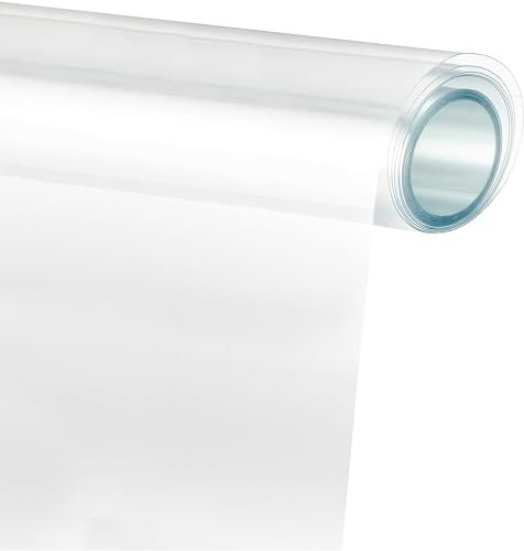 Lypumso Clear Protective Vinyl Wrap Guard Film, Clear Gloss Paint Protection Bulk Film, Transparent Self Adhesive Film Wrap Roll Without Bubble for Moto, Car DIY Interior (1ft x 10ft)