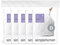 simplehuman Code D 100 Liners, 50% Recycled Custom Fit Bin Bags in Dispenser Packs, Durable Drawstring Tie Handle, 20L, White