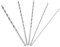 Spiral Drill Bit,ANGGREK 5 Pieces Extra Long Drill Bits 2mm 3mm Drill Bit Wood Drill Long HSS Spiral Drill Wood Long 4mm Spiral Drill 5mm Straight Shank Twist Drill for Metal Power Tools