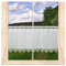 atelier alles-Spitze Landhausgardine Marie aus blickdichtem Feinbatist in 2 Höhen | Weiße Scheibengardine mit Blumenmuster-Spitzenkanten | Höhe x Breite: 40 x 80 cm