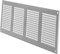 Griglia d'aria in acciaio per il ritorno dell'aria, ideale per soffitto e parete laterale, HVAC, con schermo anti-insetti (40 x 20 cm, bianco)