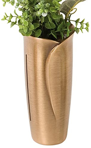 GRAFEN Blumenvase aus Messing oder Aluguss, Farbe:Messing