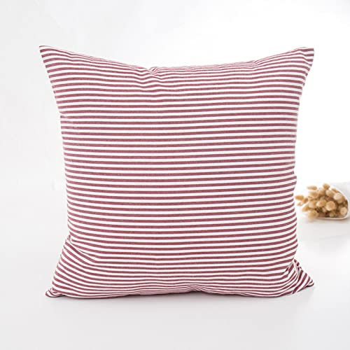 TANGYY 1 Pc Plaid Cushion Cover Polyester Cotton Red Christmas Pillows Cover New Year Living Room Sofa Throw Pillows-45x45cm,red-B
