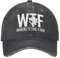 Cryptomancy WTF Where's The Fish Hut für Frauen Papa Hüte mit Design-Kappen, Schwarz, Einheitsgr��e