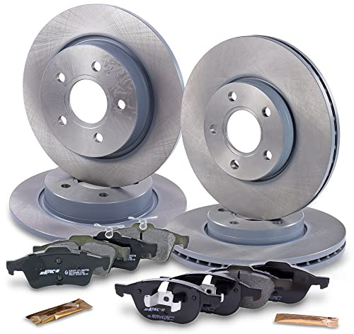 ATEC Germany Bremsenset inkl. Bremsscheiben Vorne Ø 278 mm Belüftet + | Kompatibel mit: FORD FOCUS III, FOCUS III Stufenheck, FOCUS III Turnier